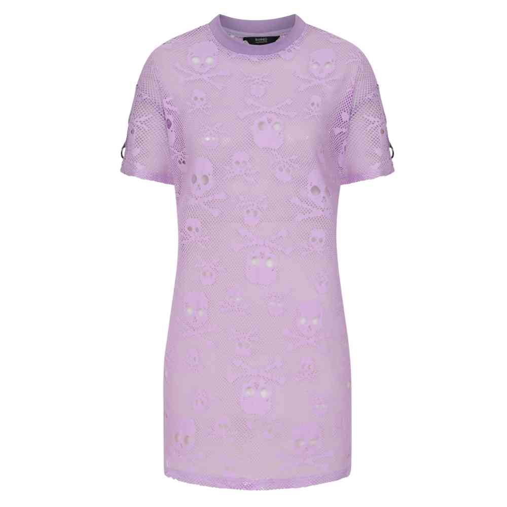 Banned - Keiko Net Short dress - Purple